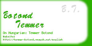 botond temmer business card